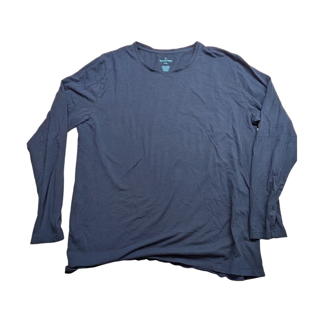 Tommy John Second Skin Long Sleeve Crew Neck Tee Navy Blue Mens XL Lounge Shirt